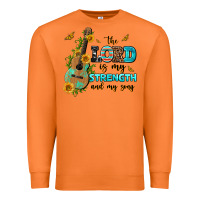 Carrot the lord is my strength and my song guitar with su Premium Sweatshirt - AdoDesignShop