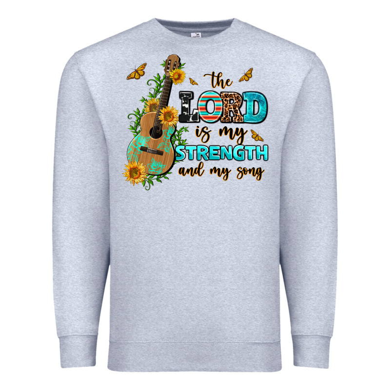 The Lord Is My Strength And My Song Guitar With Su Premium Sweatshirt by AdoDesignShop | Teevron