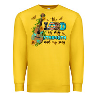 Lemon the lord is my strength and my song guitar with su Premium Sweatshirt - AdoDesignShop