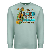 Seafoam the lord is my strength and my song guitar with su Premium Sweatshirt - AdoDesignShop