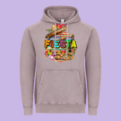 Fiesta Vintage Hoodie Designed By Fadigitalartstudio