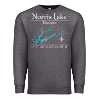 Charcoal Heather Norris Lake, Tennessee Characters Video game Premium Sweatshirt - maiPhamDesign