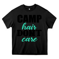 Black Camp Hair Don't Care Black Heavy Core Tee - Bettercallsaul