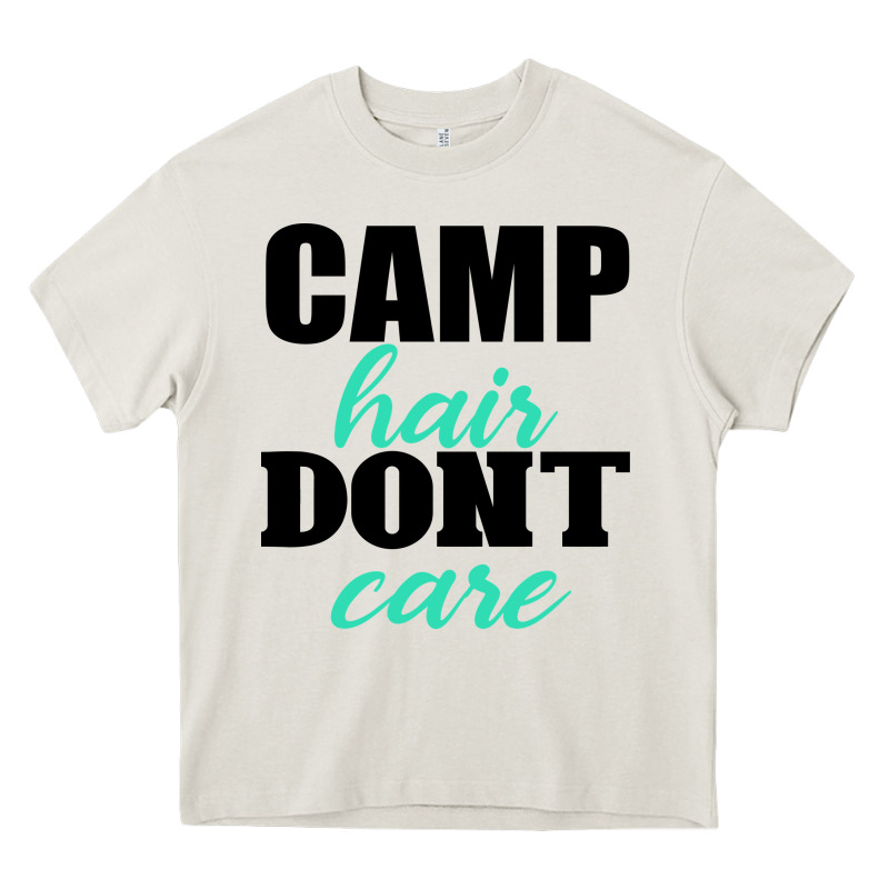 Camp Hair Don't Care Black Heavy Core Tee by Bettercallsaul | Teevron