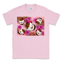 Bubblegum Pink Guinea pig flowers Classic Tee - Artiststas