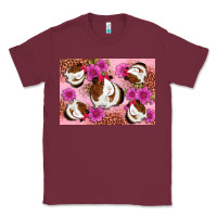 Burgundy Guinea pig flowers Classic Tee - Artiststas