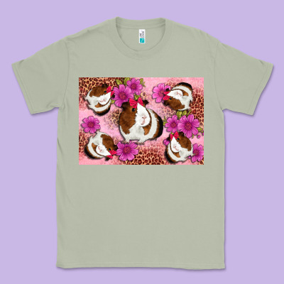 Guinea Pig Flowers Classic Tee Designed By Artiststas