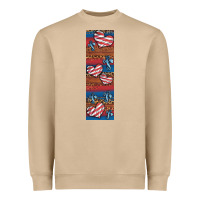 Mushroom usa flag and cross penwraps Heavyweight Sweatshirt - Artiststas
