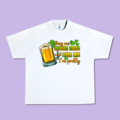 Buy Me Green Beer And Tell Me I'm Pretty Urban Heavy Tee Designed By Cowgirlartshop