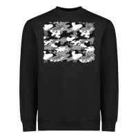 Black black and white camouflage background Heavyweight Sweatshirt - Artiststas