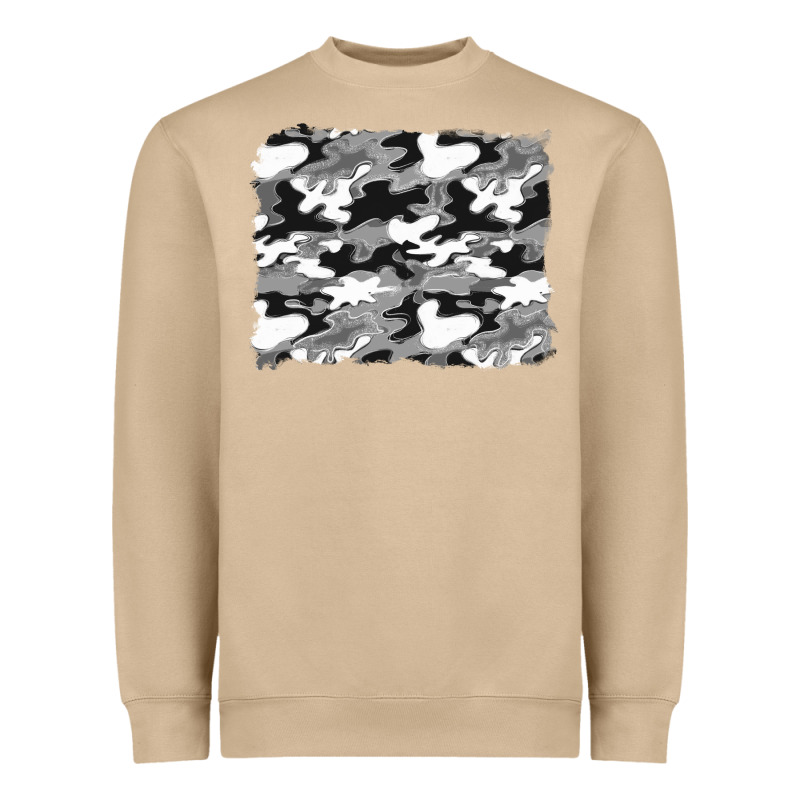 Black And White Camouflage Background Heavyweight Sweatshirt by Artiststas | Teevron