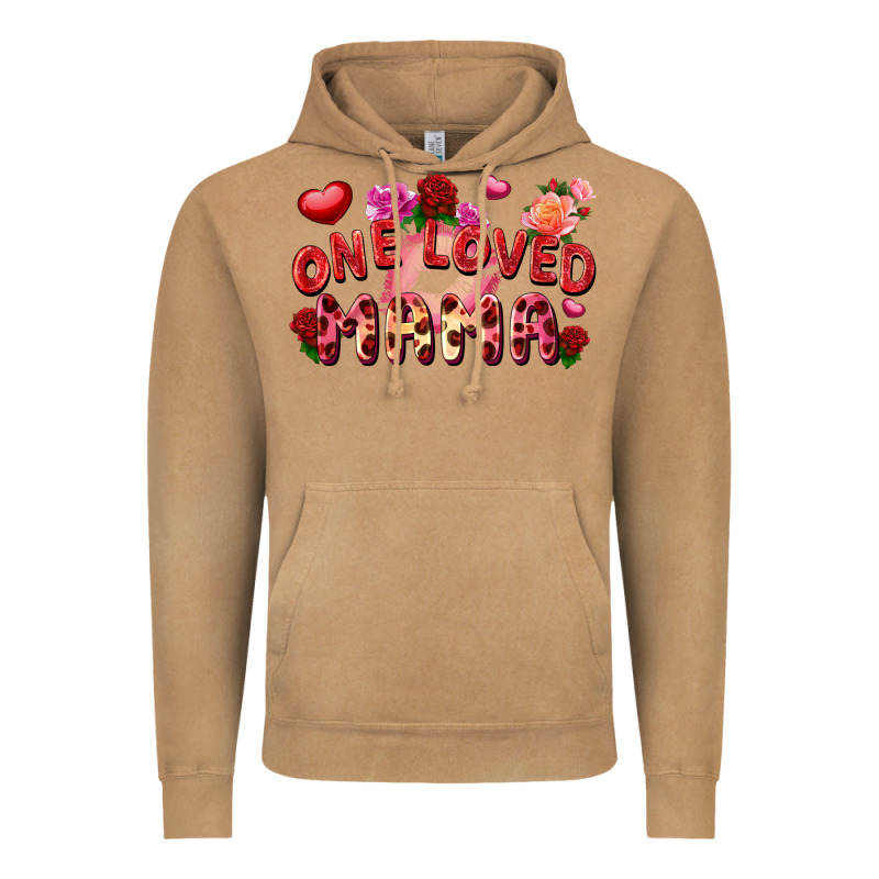 One Loved Mama Valentine's Day Vintage Hoodie by FaDigitalArtStudio | Teevron