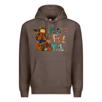 Coffee happy fall y all Premium Hoodie - CowhideDigitalArt
