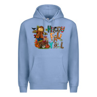 Colony Blue happy fall y all Premium Hoodie - CowhideDigitalArt