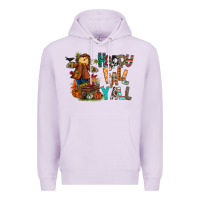 Lilac happy fall y all Premium Hoodie - CowhideDigitalArt