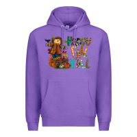 Purple happy fall y all Premium Hoodie - CowhideDigitalArt