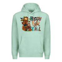 Seafoam happy fall y all Premium Hoodie - CowhideDigitalArt