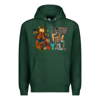 Sports Green happy fall y all Premium Hoodie - CowhideDigitalArt