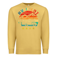 Antique Gold rv pilot camping funny vintage motorhome travel vacation t shirt Premium Sweatshirt - maiPhamDesign