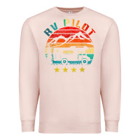 Pale Pink rv pilot camping funny vintage motorhome travel vacation t shirt Premium Sweatshirt - maiPhamDesign