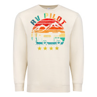 Sandshell rv pilot camping funny vintage motorhome travel vacation t shirt Premium Sweatshirt - maiPhamDesign