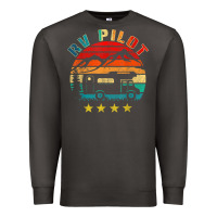 Smoke rv pilot camping funny vintage motorhome travel vacation t shirt Premium Sweatshirt - maiPhamDesign