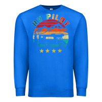 True Royal rv pilot camping funny vintage motorhome travel vacation t shirt Premium Sweatshirt - maiPhamDesign