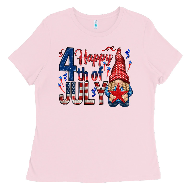 Happy 4th Of July With Gnome Ladies Tee by HowdyJamesFarm | Teevron