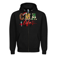 Black christmas certified medical assistant life Zipper Hoodie - BarkalooDesign