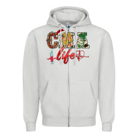 Dove Grey christmas certified medical assistant life Zipper Hoodie - BarkalooDesign