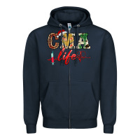 Navy christmas certified medical assistant life Zipper Hoodie - BarkalooDesign