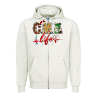 Oatmeal Heather christmas certified medical assistant life Zipper Hoodie - BarkalooDesign