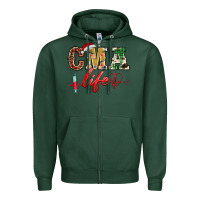 Sports Green christmas certified medical assistant life Zipper Hoodie - BarkalooDesign