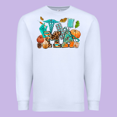 Fall And Nurse Elements Medical Assistant Premium Sweatshirt Designed By Adodesignshop