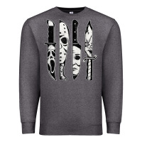 Charcoal Heather scary horror movies halloween Premium Sweatshirt - maiPhamDesign