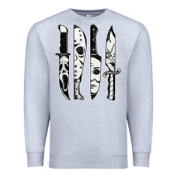 Heather Grey scary horror movies halloween Premium Sweatshirt - maiPhamDesign