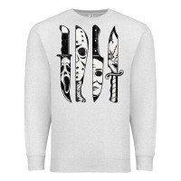 Oatmeal Heather scary horror movies halloween Premium Sweatshirt - maiPhamDesign