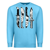 Ocean Blue scary horror movies halloween Premium Sweatshirt - maiPhamDesign