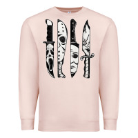 Pale Pink scary horror movies halloween Premium Sweatshirt - maiPhamDesign