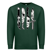 Sports Green scary horror movies halloween Premium Sweatshirt - maiPhamDesign