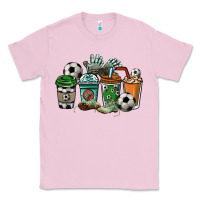 Bubblegum Pink Soccer coffee cups Classic Tee - HowdyJamesFarm