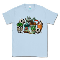Dusty Blue Soccer coffee cups Classic Tee - HowdyJamesFarm
