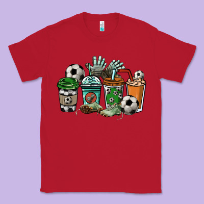 Soccer Coffee Cups Classic Tee Designed By Howdyjamesfarm