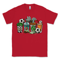 Red Soccer coffee cups Classic Tee - HowdyJamesFarm