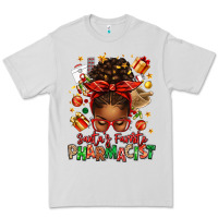 Dove Grey santas favorite pharmacist afro messy bun Premium Tee - texasbilliewilder