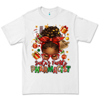 White santas favorite pharmacist afro messy bun Premium Tee - texasbilliewilder