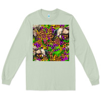 Matcha mardi gras leopard horse seamless pattern Long Sleeve Tee - FaDigitalArtStudio