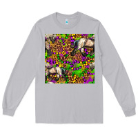 Moon Dust mardi gras leopard horse seamless pattern Long Sleeve Tee - FaDigitalArtStudio