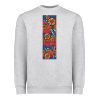 Heather Grey usa flag and cross penwraps Heavyweight Sweatshirt - Artiststas