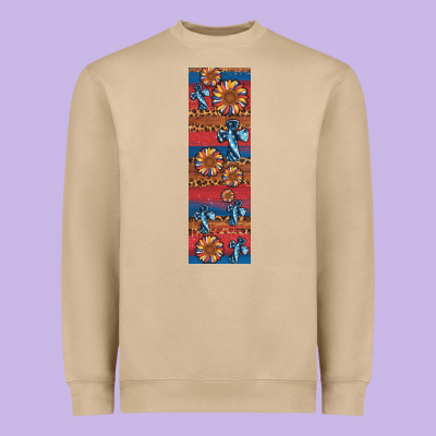 Usa Flag And Cross Penwraps Heavyweight Sweatshirt Designed By Artiststas